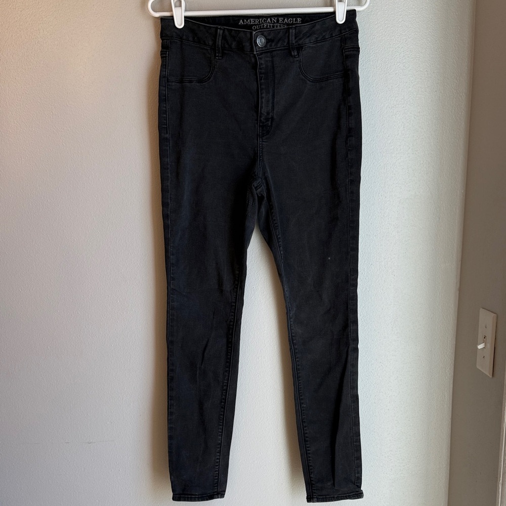 American Eagle Outfitters Charcoal Skyhigh Jeggings 8R